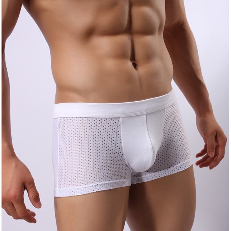 QUẦN LÓT NAM BOXER  - QUẦN SỊP ĐÙI THÔNG HƠI GIÃN 4 CHIỀU - HÀNG CAO CẤP - CÓ SIZE LỚN - AVISHOP 390