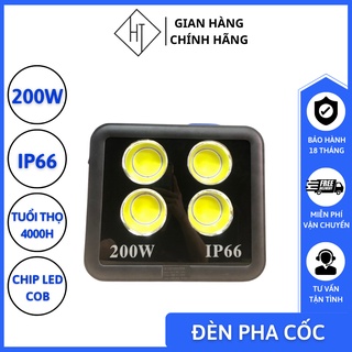 Đèn led pha cốc cob - công suất 200w, ip66 chuẩn chống nước, ngoài trời, đi biển siêu sáng