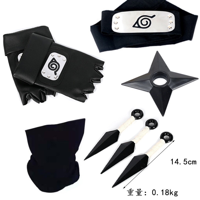 Găng Tay Ninja Kết Hợp Bảo Vệ Trán Không Kiếm