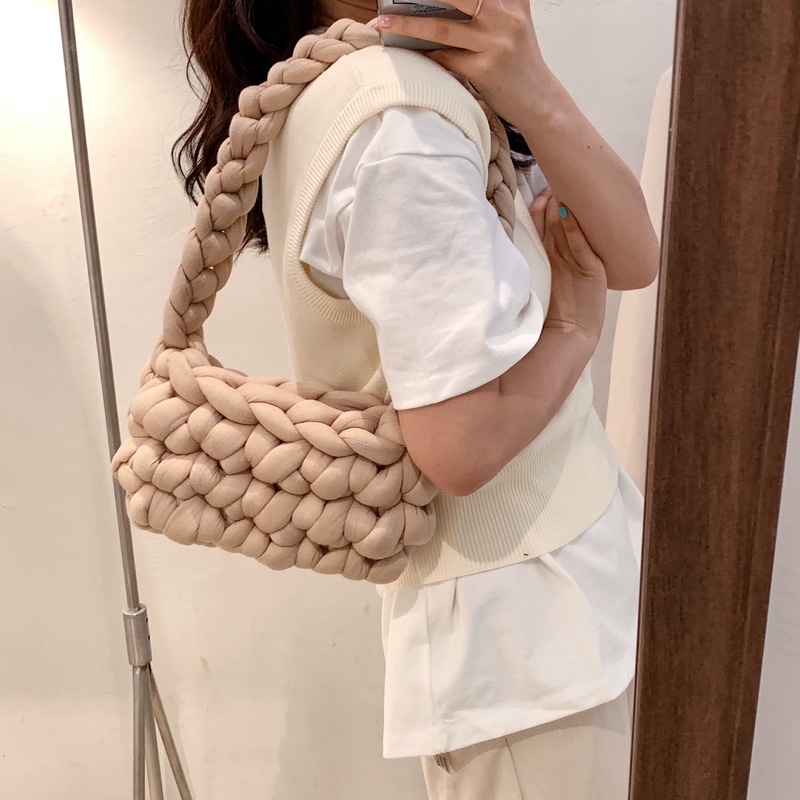 BLOOM SHOULDER BAG - TÚI LEN BÔNG HANDMADE