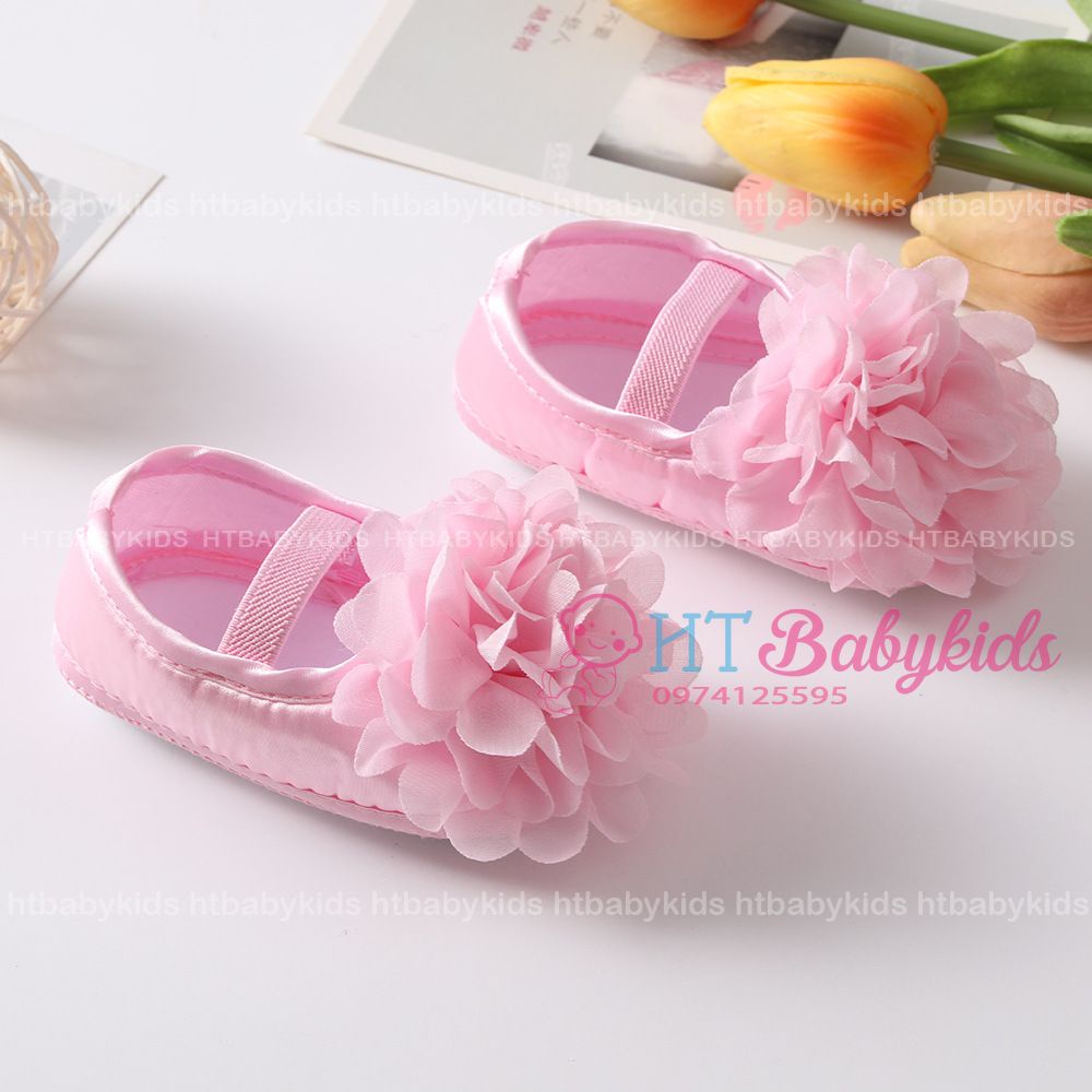 [ HÀNG LOẠI 1 ] Giày Công Chúa Đế Mềm Chống Trượt + Băng Đô Dễ Thương Thời Trang Cho Bé Gái Sơ Sinh