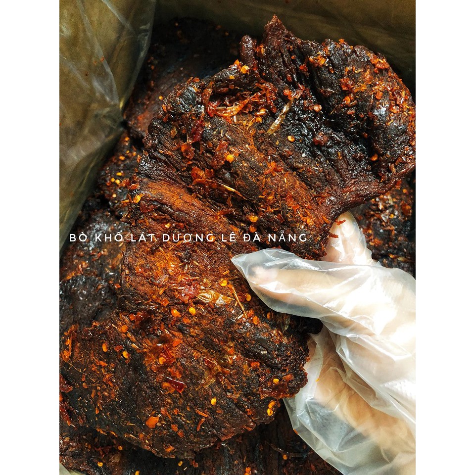 Bò Khô Miếng Mềm 250gr Đặc Sản Đà Nẵng Nhà Làm Dương Lê