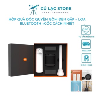 Bộ quà tặng 3 in 1: đèn gấp + loa bluetooth + cốc cách nhiệt