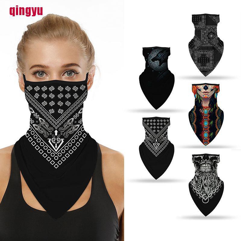 Khăn Trùm Đầu Kiêm Mặt Nạ In Họa Tiết Vui Nhộn Dùng Khi Đi Xe Đạp / Cắm Trại