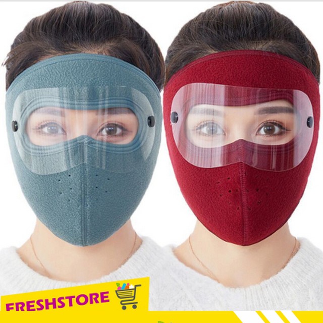Khẩu Trang Ninja Nam Nữ Che Kín Mặt Kín Cổ Lót Vải Nỉ Siêu Ấm Có Kính KTN01KHNX – Freshstore | BigBuy360 - bigbuy360.vn