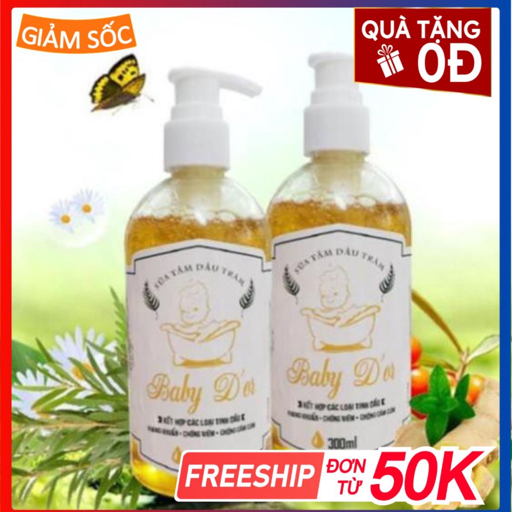 Sữa tắm dầu tràm Baby D'or 300ml giảm rôm sẩy , chống cảm lạnh