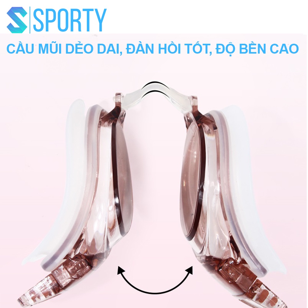 Kính bơi cận người lớn, trẻ em 5100 SPORTY có độ cận thị từ 1.5 độ đến 8.0 độ chống UV