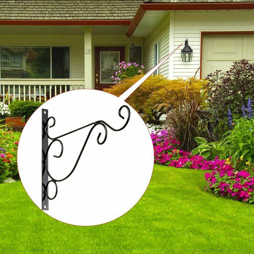 Móc sắt treo chậu cây hoa trang trí tường/sân vườn/ban công