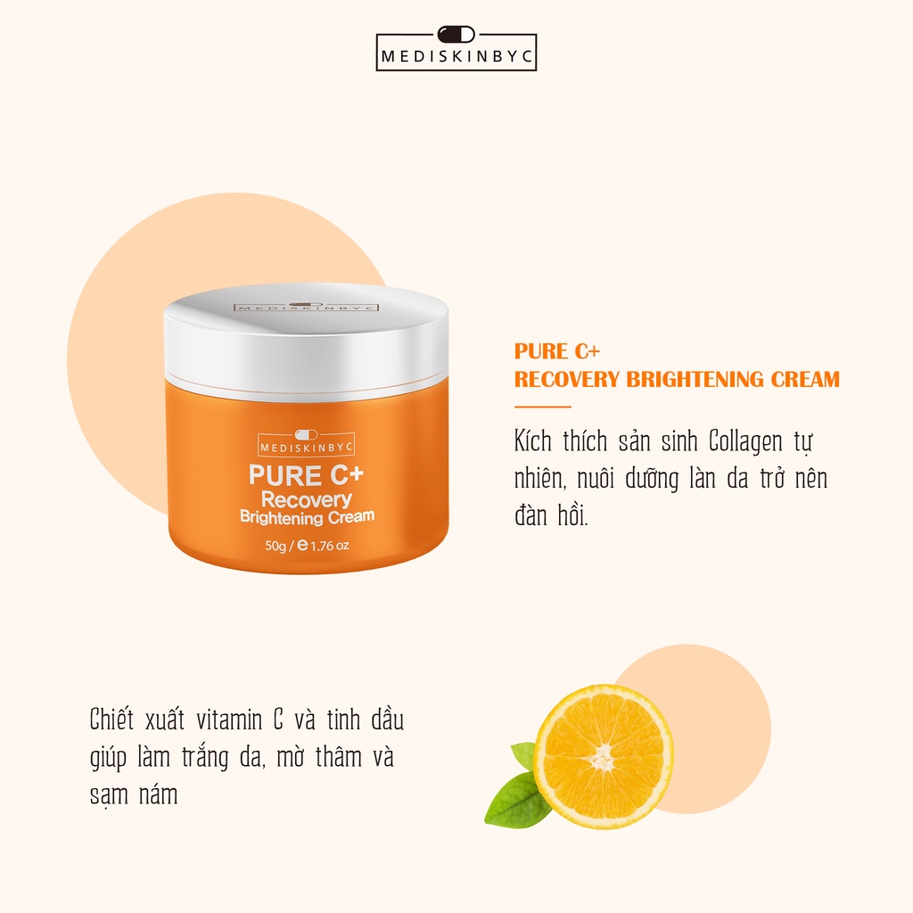 Kem dưỡng trắng da Pure c cream