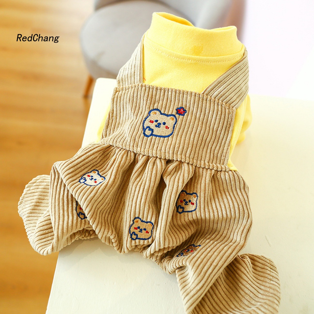 Rc ~ Quần Yếm Cổ Tròn Giữ Ấm Bốn Ống Chân Cho Thú Cưng