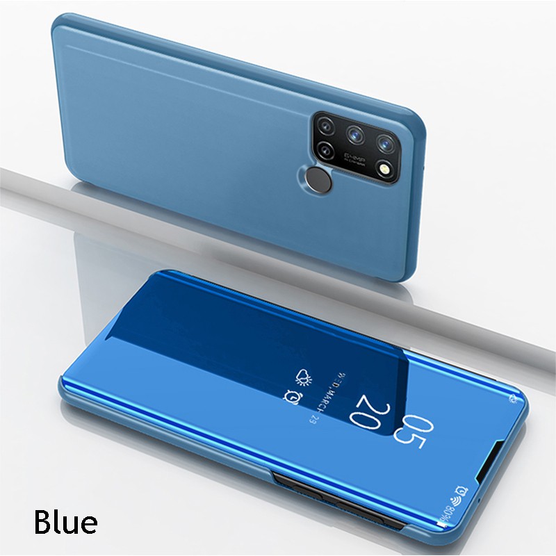 Bao Da Nắp Gập Tráng Gương Cao Cấp Cho Realme C17 7i