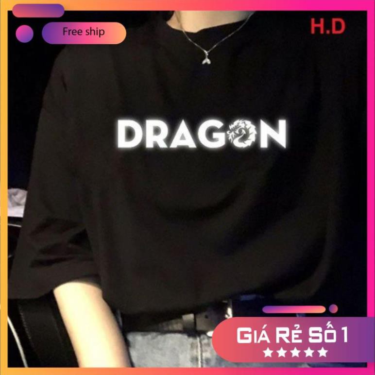 [ HOMEI ] 🔺ÁO PHÔNG, 🔺ÁO THUN tay lỡ phản quang 👉 bạc sói Dragon thời trang nam nữ, cặp đôI 👉form thụng unisex ulzzang