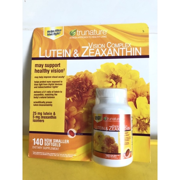 Viên uống Bổ Mắt Trunature Vision Complex Lutein & Zeaxanthin 140 viên của Mỹ