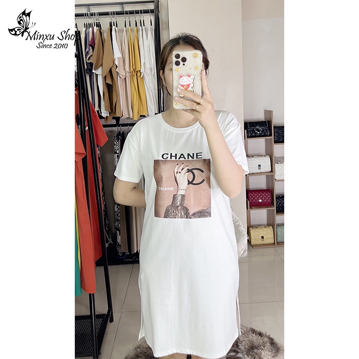 Váy Ngủ Đầm Ngủ Mặc Nhà Cotton Dáng Suông Minxu Shop - Chất Liệu Cotton Mềm Mịn Thoải Mái (Mã VA)