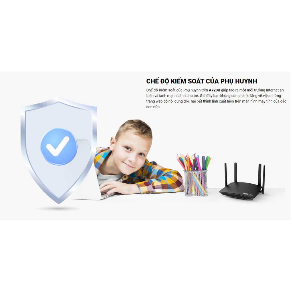 Router Wifi Băng Tần Kép AC1200 TOTOLINK A720R Hãng Phân Phối Chính Thức