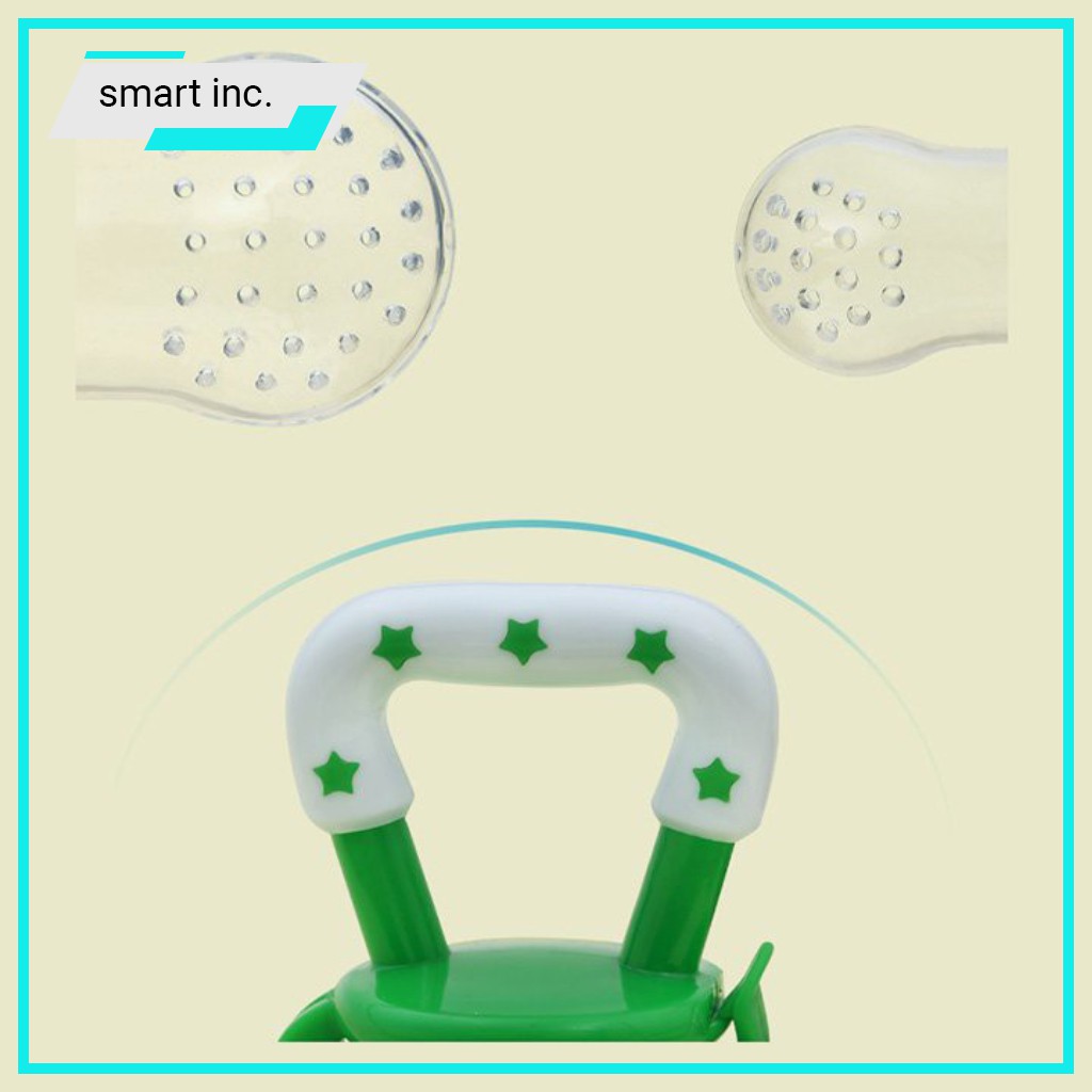 Núm Ti Vú Giả Tập Ăn Dặm Ăn Trái Cây Cho Bé Silicon