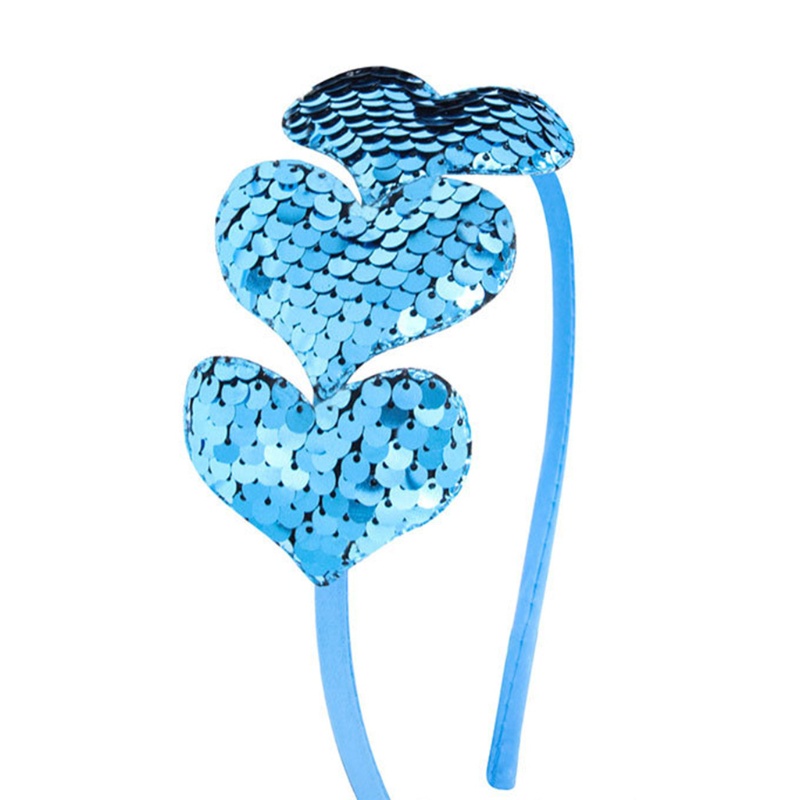 Flgo Băng Đô Cài Tóc Hình Trái Tim Đính Kim Sa Lấp Lánh Nhiều Màu Sắc Sáng Tạo Dành Cho