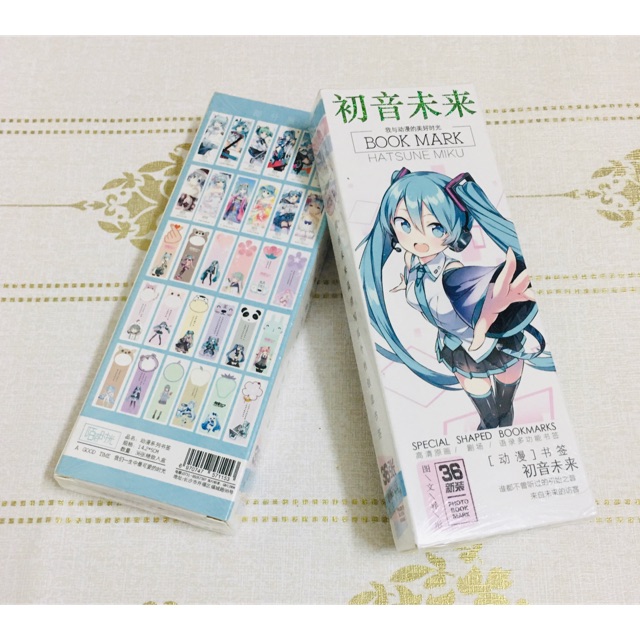 bookmark hatsume miku 36 tấm, đánh dấu trang miku