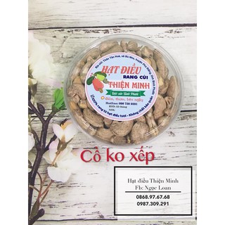 500gr hạt điều Thiện Minh rang muối còn vỏ lụa