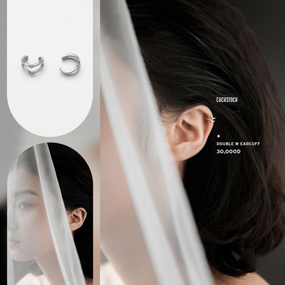 Double W Earcuff (giá 1 chiếc)