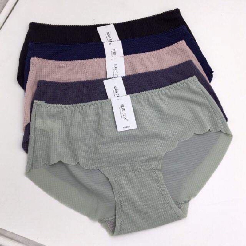 10 quần chíp không đường may có video thật Shop tự quay ạ