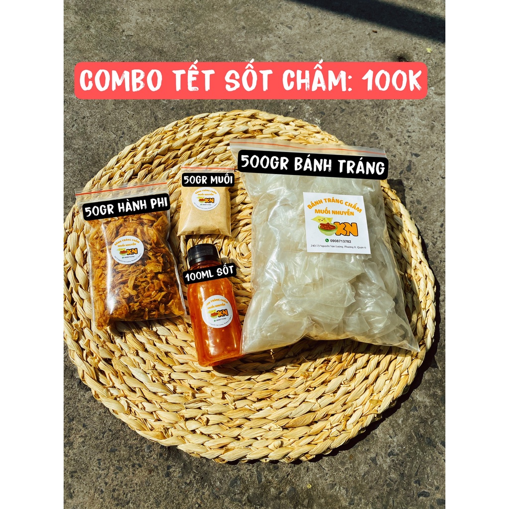 Combo rìa + sốt + muối+ hành phi