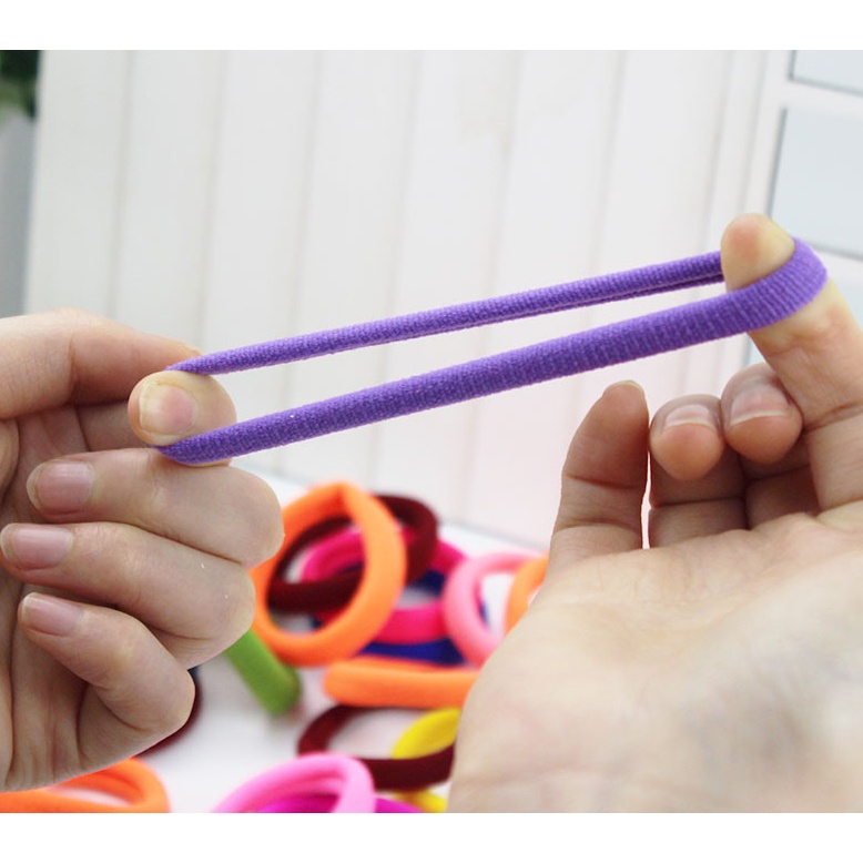 Set 20 dây buộc tóc nhiều màu dễ thương