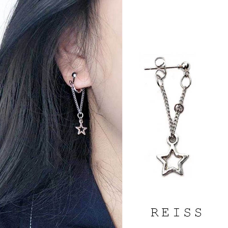 Khuyên tai hình ngôi sao dáng dài phong cách Hàn Quốc thời trang cho nữ