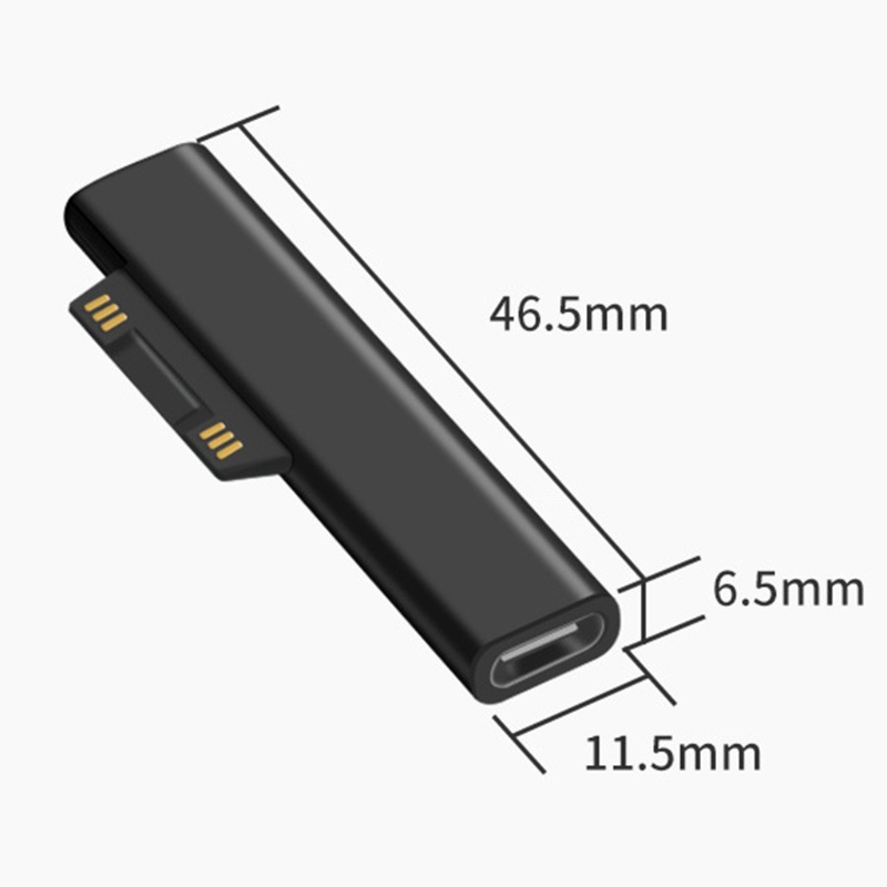 Đầu Chuyển Đổi Cổng Type C Sang Cổng Cắm Pd Cho Surface Pro 3 4 5 6 Go
