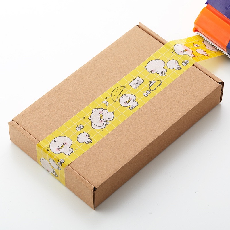 Băng keo đóng hàng  dài 100m trang trí, băng keo hoạt hình/ băng dính đóng hàng/ washi tape tại nguyễn gia group quận 5: