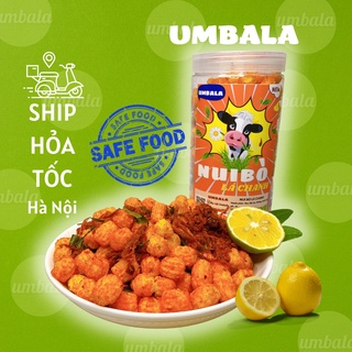 Nui sấy khô bò lá chanh, nui giòn xóc bò lá chanh 300g ăn vặt Umbala