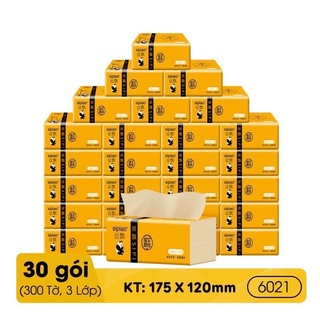 THÙNG 30 GÓI KHĂN GIẤY/ GIẤY TRÚC SIPIAO 6021 NỘI ĐỊA TRUNG