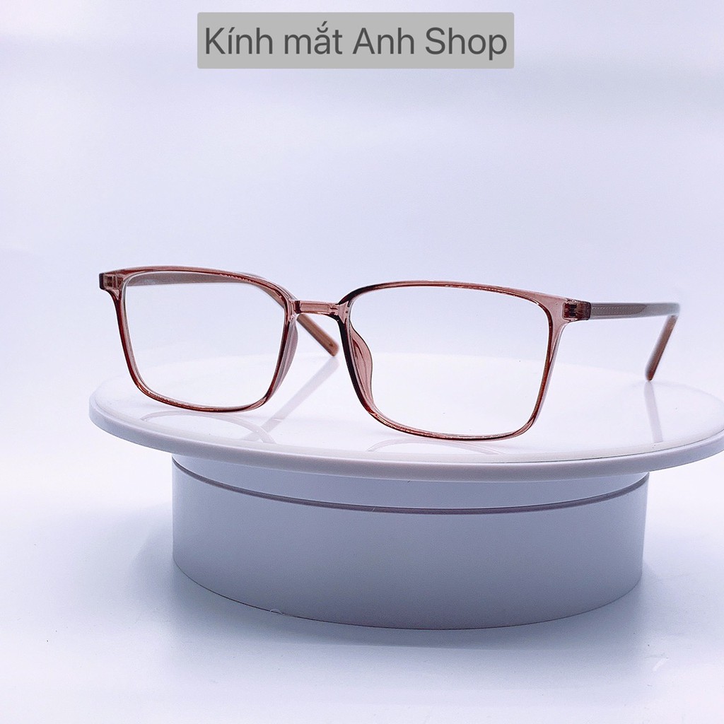 Gọng kính vuông nhựa dẻo 8188A Anh Shop nhận cắt mắt cận viễn loạn theo yêu cầu