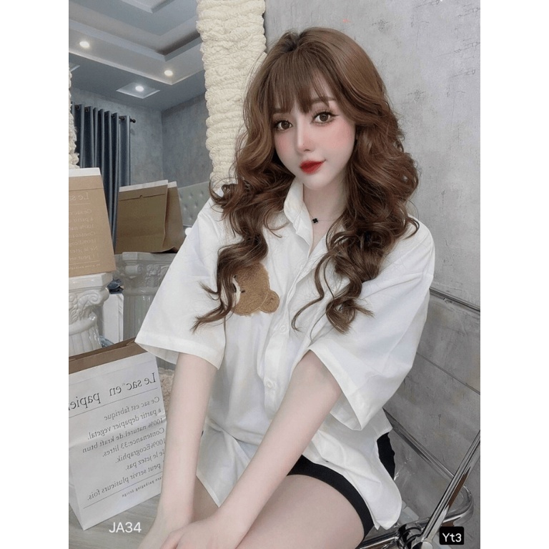 (Free ship) Sét Áo Lụa Quần TICI Có Thêu Con Gấu Siêu Dễ Thương UP VLTN Shop