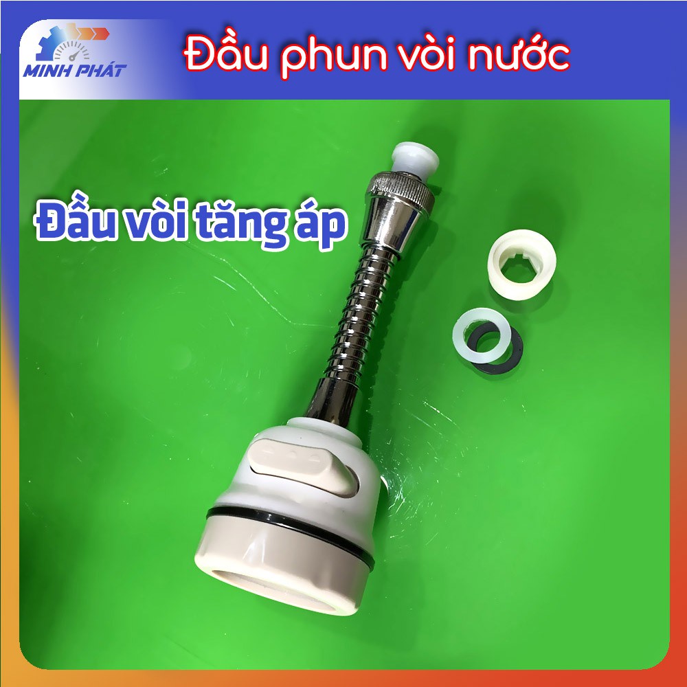 Đầu gắn miệng vòi nước tăng áp rửa chén bát ly cốc cho bồn nước