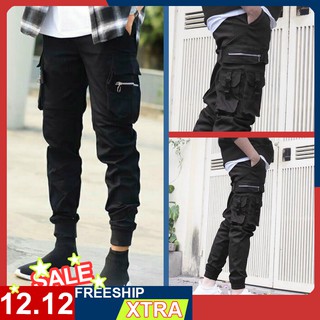 QUẦN KAKI JOGGER NAM CÓ KHÓA KÉO