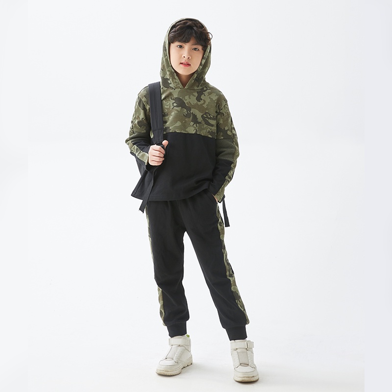 Bộ quần áo dài tay JOOKYLI bé trai camo 93B0485