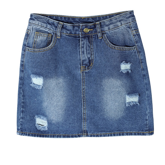Chân Váy Jeans Chữ A OHS4024-25