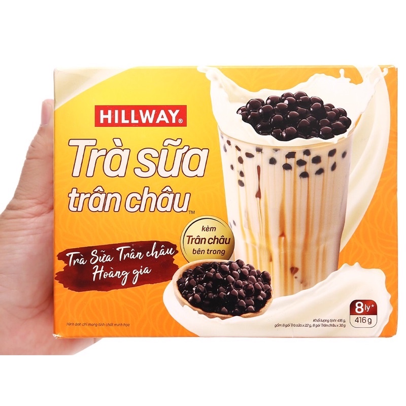 HỘP 416g TRÀ SỮA TRÂN CHÂU HILLWAY(8 gói)