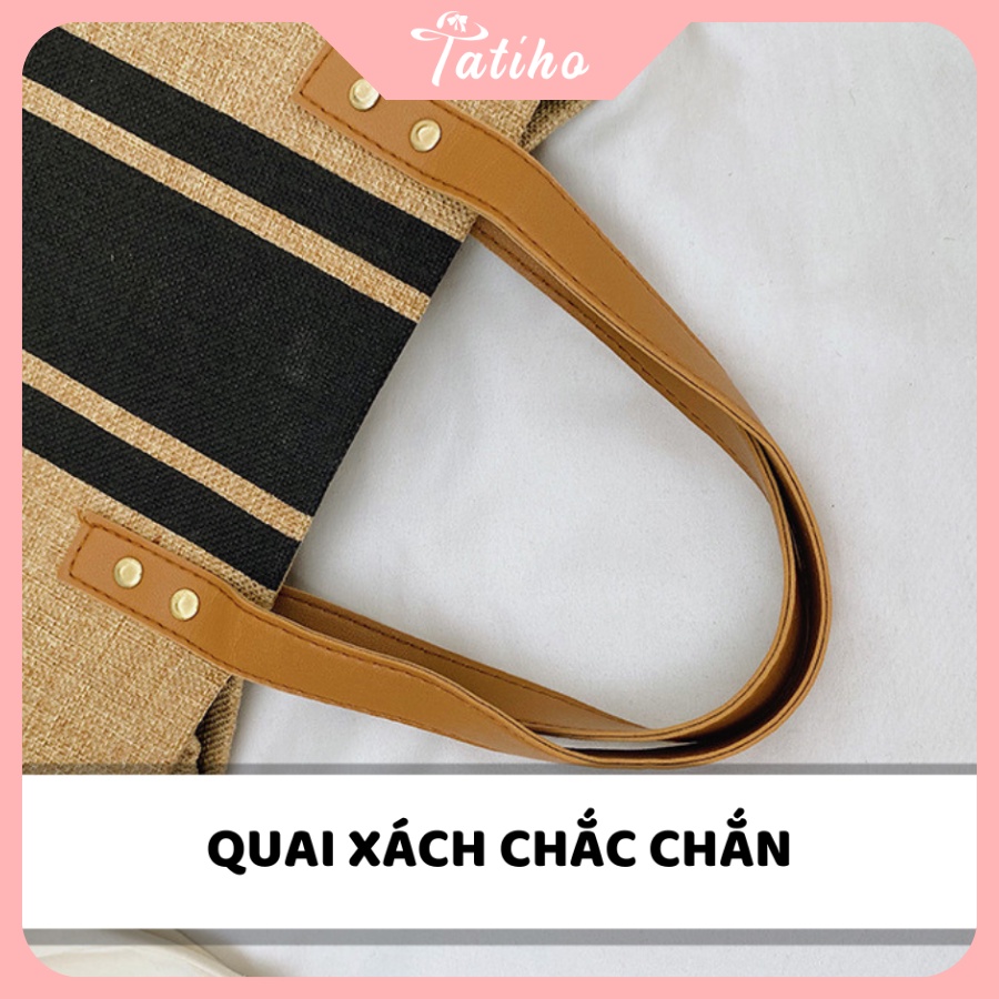 Túi Đeo Chéo ( Túi Xách Nữ) Thiết Kế Thời Trang Trẻ Trung Công Sở Chất Liệu Canvas - Tatiho - Mã TUI59