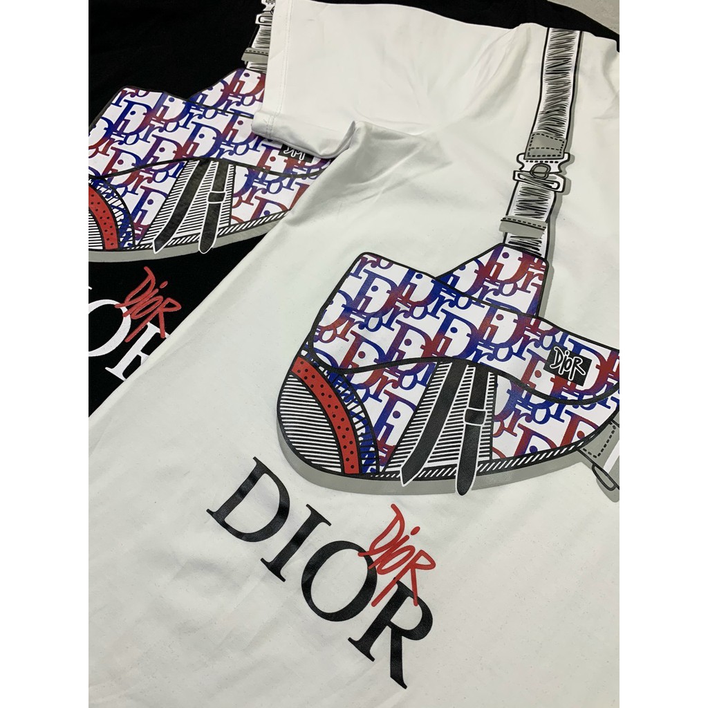 Áo Phông Dior Kết HợpTúi độc đáo, áo phông cotton