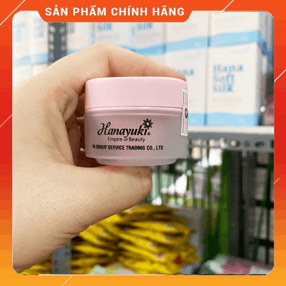 [Chính hãng] Kem face Hanayuki dưỡng trắng da ban đêm Hana White &amp; Night Mini - 8936205370049