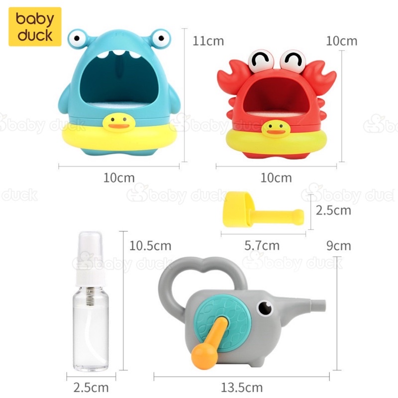 Cua tạo bọt, dụng cụ tạo bọt đồ chơi nhà tắm cho bé