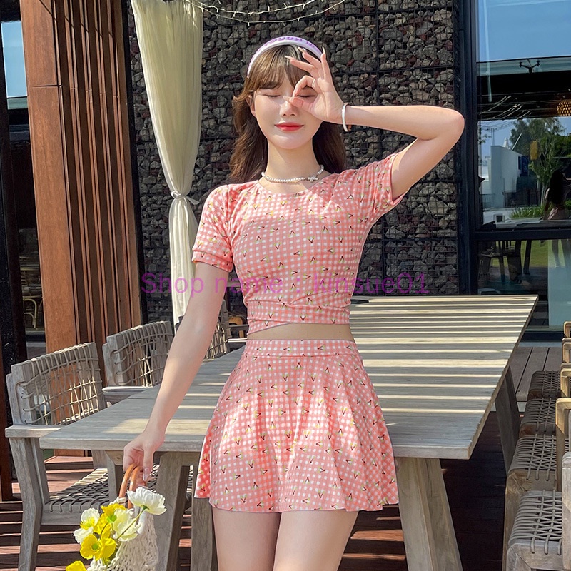 Bộ Đồ Bơi Hai Mảnh Kiểu Dáng Quyến Rũ Thời Trang Hàn Quốc Hàng Mới 2022 Dành Cho Bạn Nữ