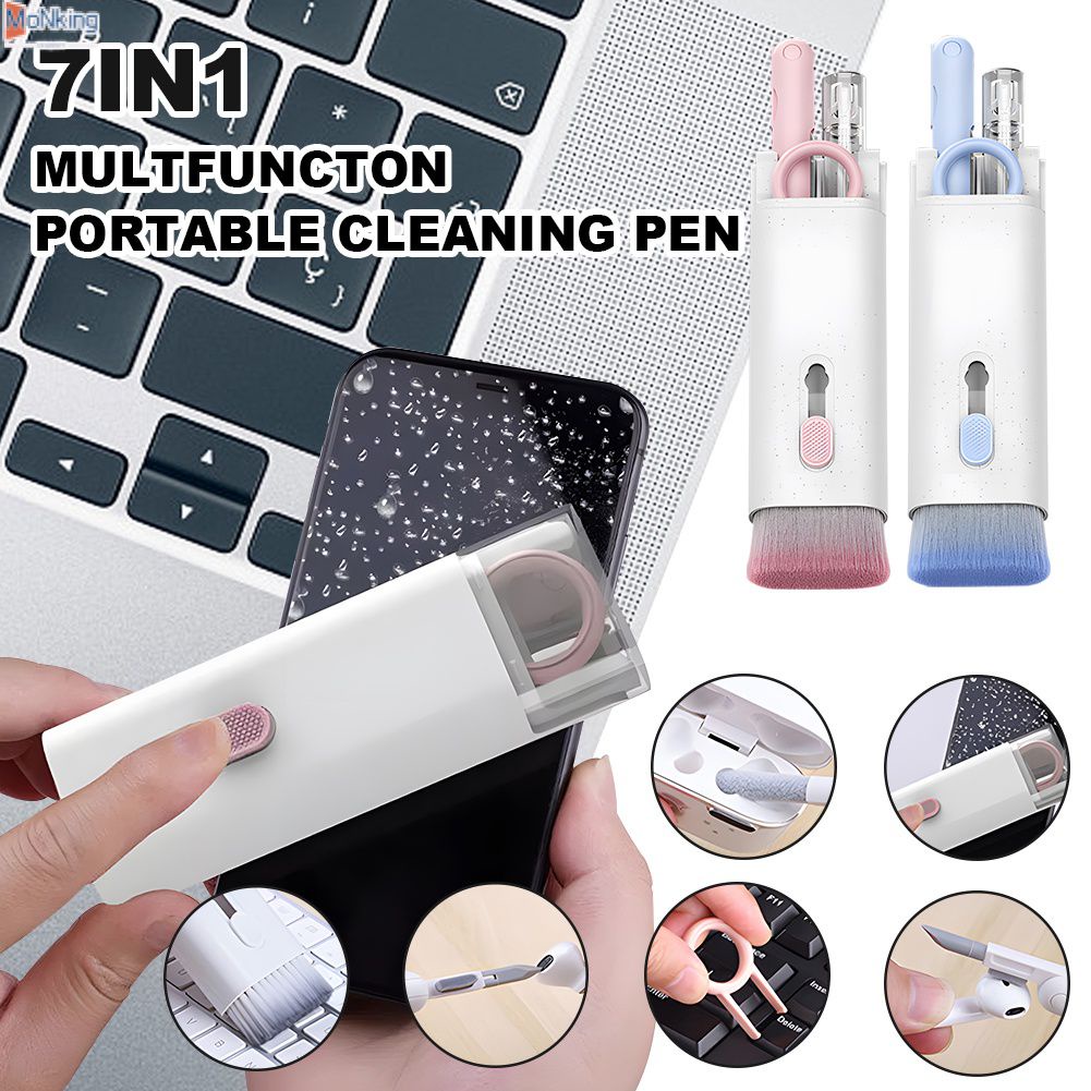 7 Trong 1 Đa Chức Năng Tai Nghe Bluetooth Bút Vệ Sinh Di Động Tai Nghe Nhét Tai Bụi Bộ Máy Tính Điện Thoại Di Động tai Nghe Airpods Pro ^ MK ^