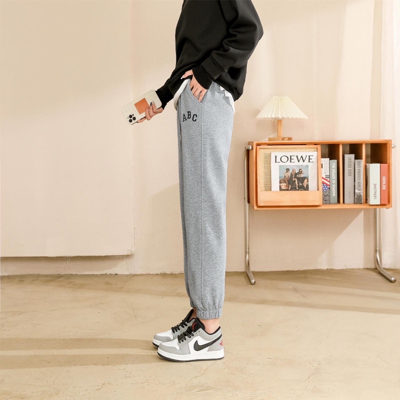 Quần jogger nữ cạp chun bo gấu, Quần nữ chất liệu da cá cao cấp, Phong cách trẻ trung năng động kiểu dáng thời trang