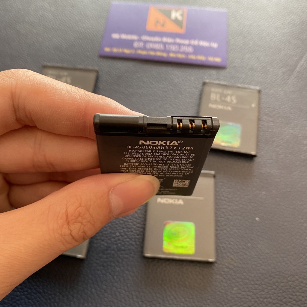 Pin Nokia BL-4S Zin cũ bóc máy cho điện thoại X3-02 / 2680 / 3600s / 3710 Fold / 3711 / 7020 / 7100s / 7610s / 6208c