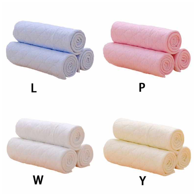Tã cotton sợi tre màu trơn 6 lớp cho trẻ em