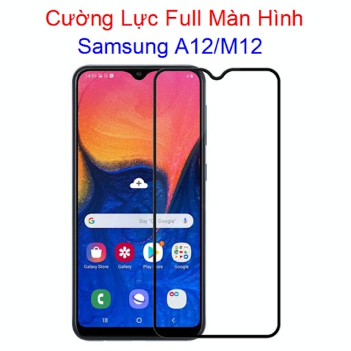 Kính cường lực Samsung A12 A02 A02s M12 Full màn cao cấp 9D độ cứng 21H siêu mượt chống bám vân tay