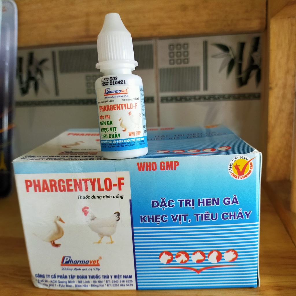 Phargentylo F Chai 10ml dạng uống, cho vật nuôi